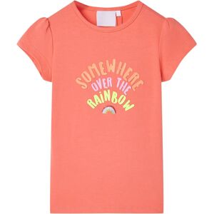 VidaXL (coral, 116 (5-6y)) Kids' T-shirt Short Sleeves Tee Children's T Shirt Toddler C VidaXL (coral, 116 (5-6y)) Kids' T-shirt Short Sleeves Tee Children's T Shirt Toddler C