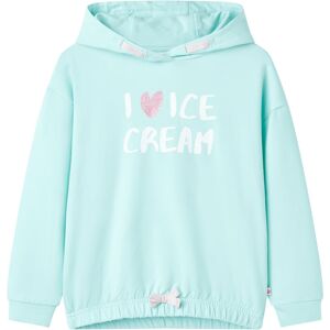 VidaXL (aqua, 92 (1.5-2y)) Kids' Hooded Sweatshirt Children's Pullover School Kids' Hoo VidaXL (aqua, 92 (1.5-2y)) Kids' Hooded Sweatshirt Children's Pullover School Kids' Hoo