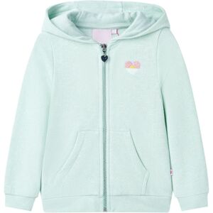 VidaXL (mint, 116 (5-6y)) Kids' Hooded Sweatshirt with Zip Children's Pullover Hoodie K VidaXL (mint, 116 (5-6y)) Kids' Hooded Sweatshirt with Zip Children's Pullover Hoodie K