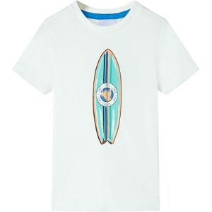 VidaXL (ecru, 104 (3-4y)) Kids' T-shirt with Short Sleeves Tee Children's T Shirt Toddl VidaXL (ecru, 104 (3-4y)) Kids' T-shirt with Short Sleeves Tee Children's T Shirt Toddl