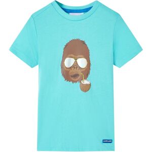 VidaXL (aqua, 92 (1.5-2y)) Kids' T-shirt with Short Sleeves Tee Toddler Children's T Sh VidaXL (aqua, 92 (1.5-2y)) Kids' T-shirt with Short Sleeves Tee Toddler Children's T Sh