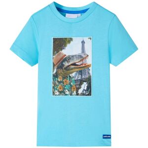 VidaXL (aqua, 104 (3-4y)) Kids' T-shirt Short Sleeves Children's T Shirt Tee Travelling VidaXL (aqua, 104 (3-4y)) Kids' T-shirt Short Sleeves Children's T Shirt Tee Travelling