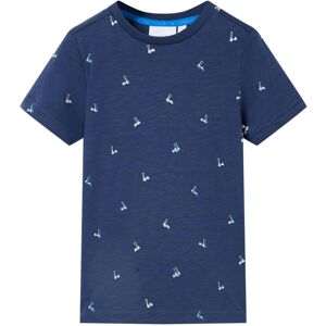 VidaXL (dark blue, 104 (3-4y)) Kids' T-shirt Short Sleeves Toddler Children's School Sh VidaXL (dark blue, 104 (3-4y)) Kids' T-shirt Short Sleeves Toddler Children's School Sh