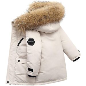 Unbranded (BEIGE, 120cm) Boys Winter Jacket Kids Hooded Down Coats Warm Parka Unbranded (BEIGE, 120cm) Boys Winter Jacket Kids Hooded Down Coats Warm Parka