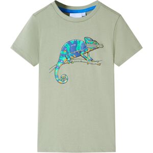 VidaXL (khaki, 116 (5-6y)) Kids' T-shirt with Short Sleeves Toddler Tee Children's T Sh VidaXL (khaki, 116 (5-6y)) Kids' T-shirt with Short Sleeves Toddler Tee Children's T Sh