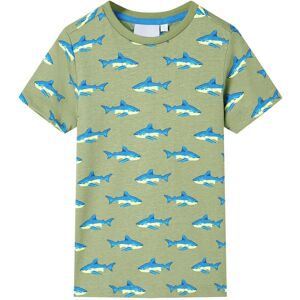 VidaXL (khaki, 116 (5-6y)) Kids' T-shirt Short Sleeves Toddler Children's Shirt Tee Kid VidaXL (khaki, 116 (5-6y)) Kids' T-shirt Short Sleeves Toddler Children's Shirt Tee Kid