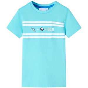 VidaXL (aqua, 116 (5-6y)) Kids' T-shirt Short Sleeves Children's T Shirt Toddler Tee GO VidaXL (aqua, 116 (5-6y)) Kids' T-shirt Short Sleeves Children's T Shirt Toddler Tee GO