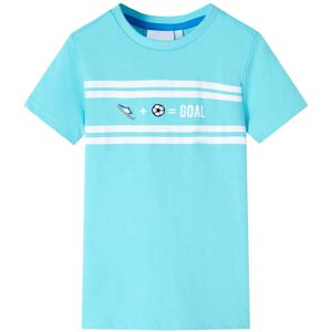 VidaXL (aqua, 128 (7-8y)) Kids' T-shirt Short Sleeves Children's T Shirt Toddler Tee GO VidaXL (aqua, 128 (7-8y)) Kids' T-shirt Short Sleeves Children's T Shirt Toddler Tee GO
