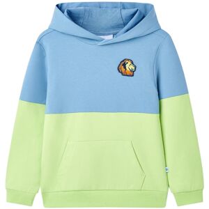 VidaXL (116 (5-6y)) Kids' Hooded Sweatshirt Children's Pullover Hoodie Top Blue and Sof VidaXL (116 (5-6y)) Kids' Hooded Sweatshirt Children's Pullover Hoodie Top Blue and Sof