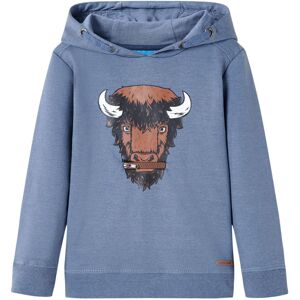 VidaXL (116 (5-6y)) Kids' Hooded Sweatshirt Children Pullover Hoodie for Toddler Blue M VidaXL (116 (5-6y)) Kids' Hooded Sweatshirt Children Pullover Hoodie for Toddler Blue M