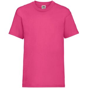 (7-8, Fuchsia) Fruit Of The Loom Childrens/Kids Unisex Valueweight Short Sleeve (7-8, Fuchsia) Fruit Of The Loom Childrens/Kids Unisex Valueweight Short Sleeve