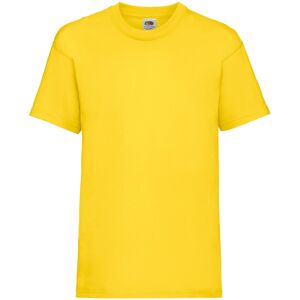 Fruit Of The Loom Kids Yellow Short Sleeve T-Shirt - Childrens Unisex Fruit Of The Loom Kids Yellow Short Sleeve T-Shirt - Childrens Unisex