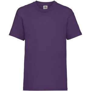 (5-6, Purple) Fruit Of The Loom Childrens/Kids Unisex Valueweight Short Sleeve T (5-6, Purple) Fruit Of The Loom Childrens/Kids Unisex Valueweight Short Sleeve T