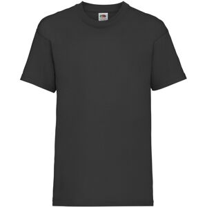 (3-4, Black) Fruit Of The Loom Childrens/Kids Unisex Valueweight Short Sleeve T- (3-4, Black) Fruit Of The Loom Childrens/Kids Unisex Valueweight Short Sleeve T-