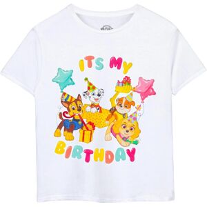 (5-6 Years, White) Paw Patrol Childrens/Kids It's My Birthday Short-Sleeved T-Sh (5-6 Years, White) Paw Patrol Childrens/Kids It's My Birthday Short-Sleeved T-Sh