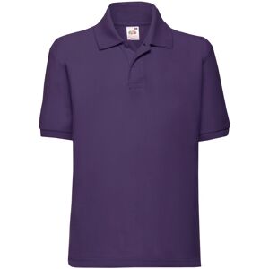 (9-10 Years, Purple) Fruit of the Loom Childrens/Kids 65/35 Plain Pique Polo Shi (9-10 Years, Purple) Fruit of the Loom Childrens/Kids 65/35 Plain Pique Polo Shi