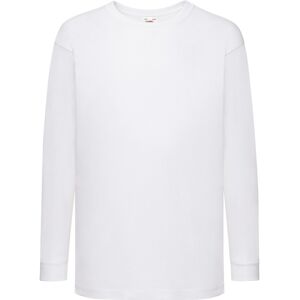 Fruit of the Loom Childrens/Kids Value Cotton Long-Sleeved T-Shirt Fruit of the Loom Childrens/Kids Value Cotton Long-Sleeved T-Shirt