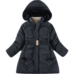 Xcsgsra (Black, 6-7Years) Kids Girl Winter Jacket Hooded Coat Warm butterfly Xcsgsra (Black, 6-7Years) Kids Girl Winter Jacket Hooded Coat Warm butterfly