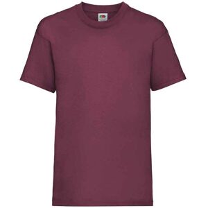 (7-8 Years, Burgundy) Fruit of the Loom Childrens/Kids Valueweight T-Shirt (7-8 Years, Burgundy) Fruit of the Loom Childrens/Kids Valueweight T-Shirt