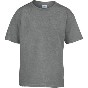 (7-8 Years, Graphite Heather) Gildan Childens/Kids SoftStyle Ringspun T-Shirt (7-8 Years, Graphite Heather) Gildan Childens/Kids SoftStyle Ringspun T-Shirt