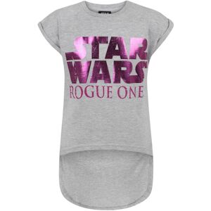 (11-12 Years, Grey) Star Wars Girls Marl Short-Sleeved T-Shirt (11-12 Years, Grey) Star Wars Girls Marl Short-Sleeved T-Shirt