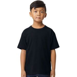 (L, Pitch Black) Gildan Childrens/Kids Midweight Soft Touch T-Shirt (L, Pitch Black) Gildan Childrens/Kids Midweight Soft Touch T-Shirt