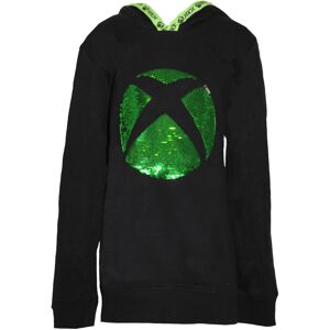 (11-12 Years, Black) Xbox Childrens/Kids Logo Sequin Flip Hoodie (11-12 Years, Black) Xbox Childrens/Kids Logo Sequin Flip Hoodie