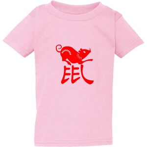 Gildan (Large / 4T / 3-4 YO) Chinese Zodiac New Year Mouse Rat Animal Pink T-Shirt Tee Gildan (Large / 4T / 3-4 YO) Chinese Zodiac New Year Mouse Rat Animal Pink T-Shirt Tee