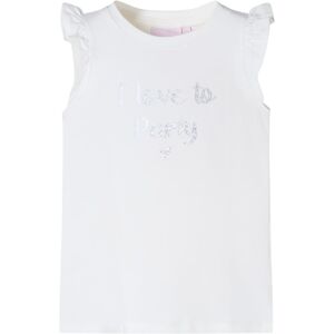 VidaXL (white, 92 (1.5-2y)) Kids' T-shirt with Ruffle Sleeves Tee Children T Shirt Glit VidaXL (white, 92 (1.5-2y)) Kids' T-shirt with Ruffle Sleeves Tee Children T Shirt Glit