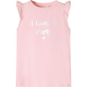 VidaXL (light pink, 92 (1.5-2y)) Kids' T-shirt with Ruffle Sleeves Tee Children T Shirt VidaXL (light pink, 92 (1.5-2y)) Kids' T-shirt with Ruffle Sleeves Tee Children T Shirt