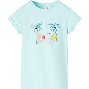 VidaXL (aqua, 128 (7-8y)) Kids' T-shirt Short Sleeves Children's T Shirt Tee Kids' Top VidaXL (aqua, 128 (7-8y)) Kids' T-shirt Short Sleeves Children's T Shirt Tee Kids' Top