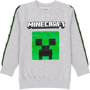 (9-10 Years) Minecraft Kids Grey Creeper & Tnt Sweatshirt (9-10 Years) Minecraft Kids Grey Creeper & Tnt Sweatshirt