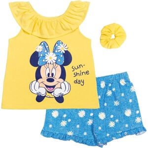 Disney Minnie Mouse Toddler Girls Tank Top French Terry Shorts and Scrunchie 3 P Disney Minnie Mouse Toddler Girls Tank Top French Terry Shorts and Scrunchie 3 P