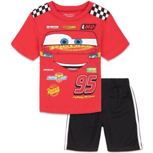 Disney Pixar Cars Lightning McQueen Little Boys T-Shirt Mesh Shorts Set Black/Re Disney Pixar Cars Lightning McQueen Little Boys T-Shirt Mesh Shorts Set Black/Re