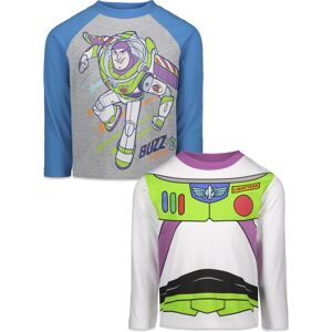 Disney Pixar Toy Story Buzz Lightyear Little Boys 2 Pack Graphic T-Shirts Grey/W Disney Pixar Toy Story Buzz Lightyear Little Boys 2 Pack Graphic T-Shirts Grey/W