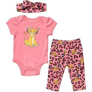 Disney Lion King Simba Newborn Baby Girls Bodysuit Pants and Headband 3 Piece Ou Disney Lion King Simba Newborn Baby Girls Bodysuit Pants and Headband 3 Piece Ou