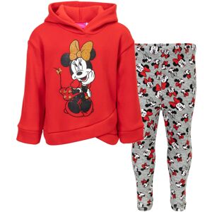 Disney Minnie Mouse Infant Baby Girls Fleece Hoodie and Leggings Outfit Set Red Disney Minnie Mouse Infant Baby Girls Fleece Hoodie and Leggings Outfit Set Red