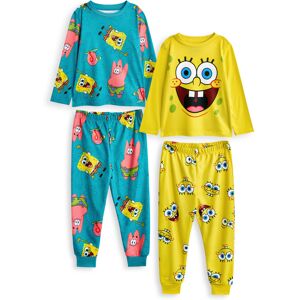 (5-6 Years) SpongeBob SquarePants Multi-Pack of 2 Long Sleeve Long Leg Pyjama Se (5-6 Years) SpongeBob SquarePants Multi-Pack of 2 Long Sleeve Long Leg Pyjama Se