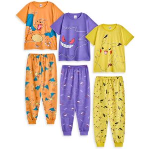 Pokémon (5-6 Years) Pokemon Multi-Pack of 3 Short Sleeve Long Leg Pyjama Set (Boys Multi Pokémon (5-6 Years) Pokemon Multi-Pack of 3 Short Sleeve Long Leg Pyjama Set (Boys Multi