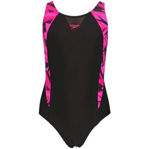 (5-6 Years, Black/Pink) Speedo Girls Hyper Boom Splice One Piece Swimsuit (5-6 Years, Black/Pink) Speedo Girls Hyper Boom Splice One Piece Swimsuit