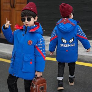 Unbranded (Blue, 120cm(4-5 years)) Spider-man Hooded Jacket Kids Winter Warm Coat Unbranded (Blue, 120cm(4-5 years)) Spider-man Hooded Jacket Kids Winter Warm Coat