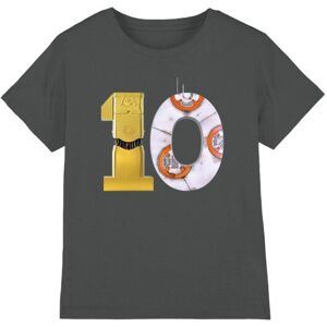 (12-13 Years, Charcoal) Star Wars Childrens/Kids 10 C3PO BB-8 T-Shirt (12-13 Years, Charcoal) Star Wars Childrens/Kids 10 C3PO BB-8 T-Shirt