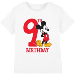 (3-4 Years, White) Disney Childrens/Kids Mickey Mouse 9th Birthday T-Shirt (3-4 Years, White) Disney Childrens/Kids Mickey Mouse 9th Birthday T-Shirt