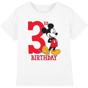 (3-4 Years, White) Disney Childrens/Kids Mickey Mouse 3rd Birthday T-Shirt (3-4 Years, White) Disney Childrens/Kids Mickey Mouse 3rd Birthday T-Shirt