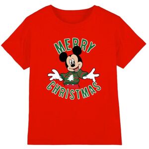 (5-6 Years, Red) Disney Childrens/Kids Mickey Mouse Christmas Sweater T-Shirt (5-6 Years, Red) Disney Childrens/Kids Mickey Mouse Christmas Sweater T-Shirt