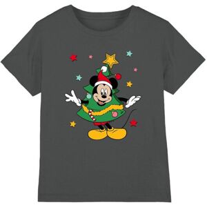 (5-6 Years, Charcoal) Disney Childrens/Kids Mickey Mouse Christmas Tree T-Shirt (5-6 Years, Charcoal) Disney Childrens/Kids Mickey Mouse Christmas Tree T-Shirt