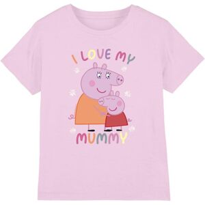 (12-13 Years, Light Pink) Peppa Pig Childrens/Kids I Love My Mummy T-Shirt (12-13 Years, Light Pink) Peppa Pig Childrens/Kids I Love My Mummy T-Shirt