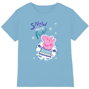 (12-13 Years, Sky Blue) Peppa Pig Childrens/Kids Snow Much Fun T-Shirt (12-13 Years, Sky Blue) Peppa Pig Childrens/Kids Snow Much Fun T-Shirt