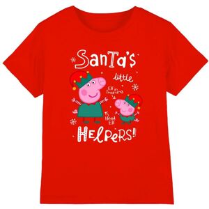 (7-8 Years, Red) Peppa Pig Childrens/Kids Peppa And George Elves Christmas T-Shi (7-8 Years, Red) Peppa Pig Childrens/Kids Peppa And George Elves Christmas T-Shi