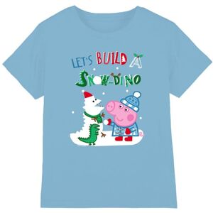 (5-6 Years, Light Blue) Peppa Pig Childrens/Kids Snow Dinosaurs George Pig T-Shi (5-6 Years, Light Blue) Peppa Pig Childrens/Kids Snow Dinosaurs George Pig T-Shi